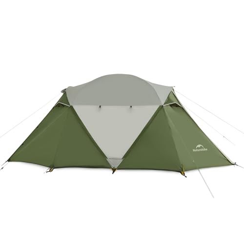 Naturehike ショップ テント 4?6人用 ツールーム 前室付き 軽量 簡単設営 通気性 広い空間 耐水圧3000? オールシーズン対応 キャンプ アウトドア m fc 31 dcc 0