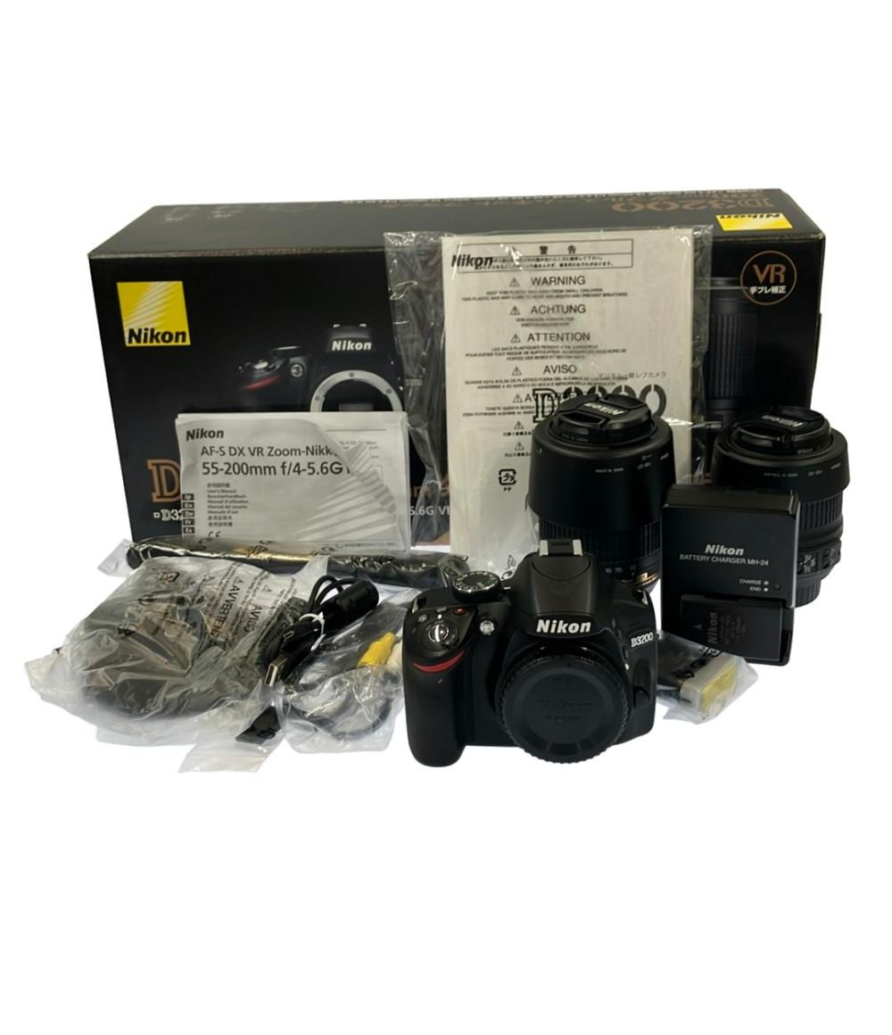 D3200 Nikon デジタル一眼レフカメラ 200mm 200mmダブルズームキット