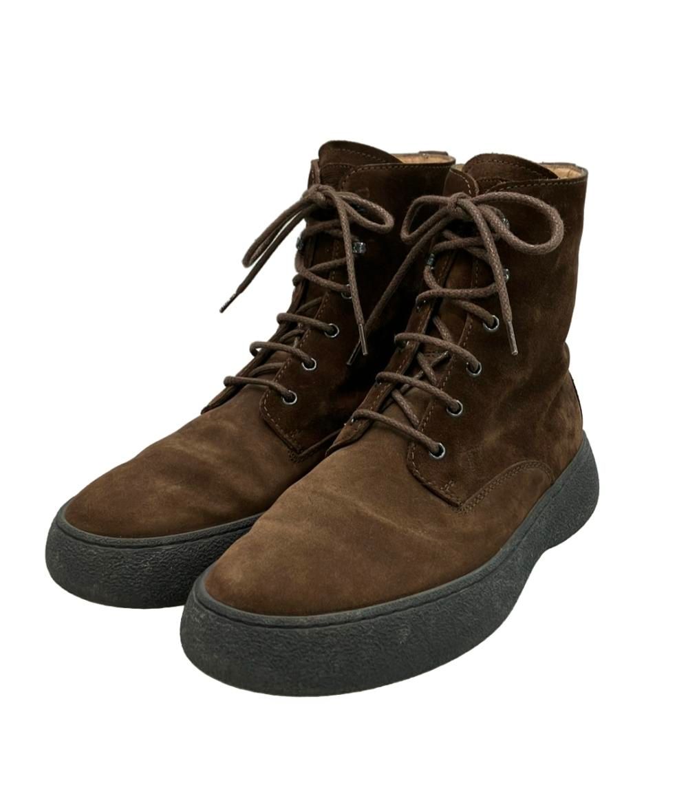 トッズ WGレースアップ アンクルブーツ スエード メンズ SIZE 8.5 L TOD’S