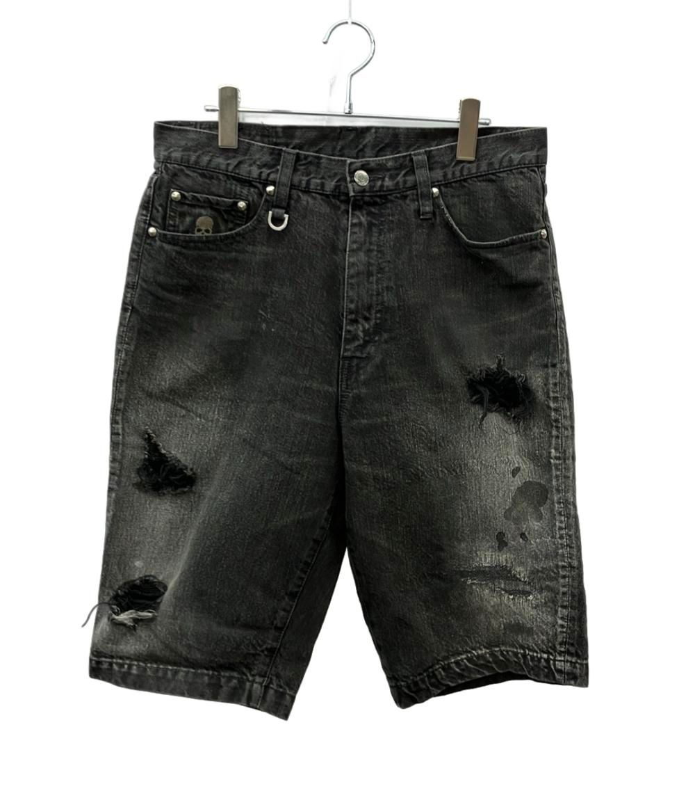 マスターマインドジャパン ハーフパンツ デニム ダメージ 汚れ加工 MS-PA 16-00-D メンズ SIZE S mastermind JAPAN