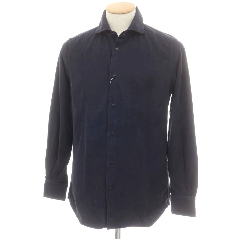 グランシャツ Glanshirt コーデュロイ カジュアルシャツ ネイビー サイズ38 メンズ