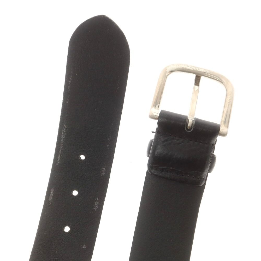 中古】シーピーカンパニー C.P.Company レザー ベルト ブラックx