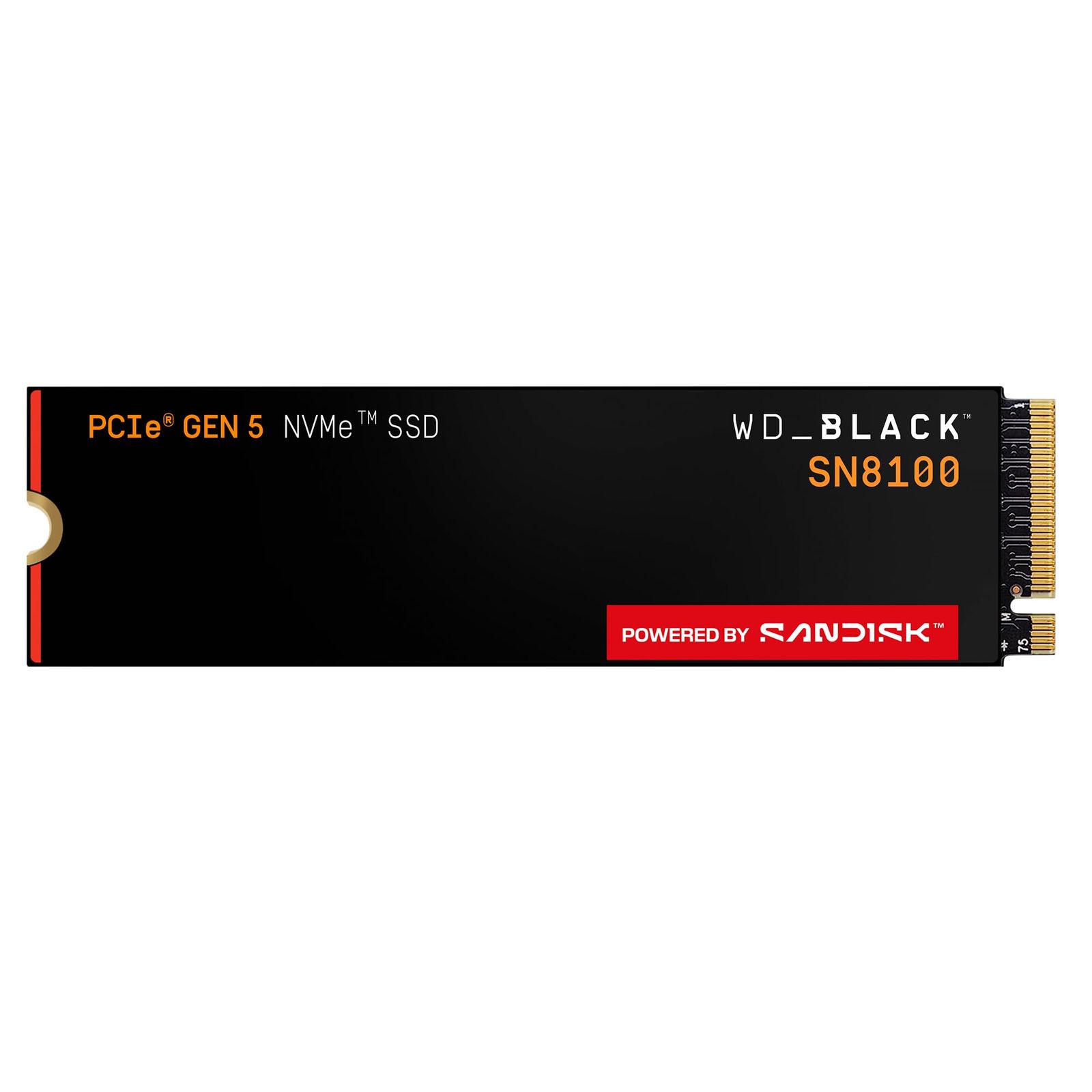 WD_BLACK 2TB SN8100 NVMe SSD 内蔵ソリッドステートドライブ - Gen 5 PCIe 5.0x4、M.2 2280、Seq.読み取り速度最大14,900MB/秒、AIアプリケーション、ゲーム、 [ブラック] [2TB] [SSD。]