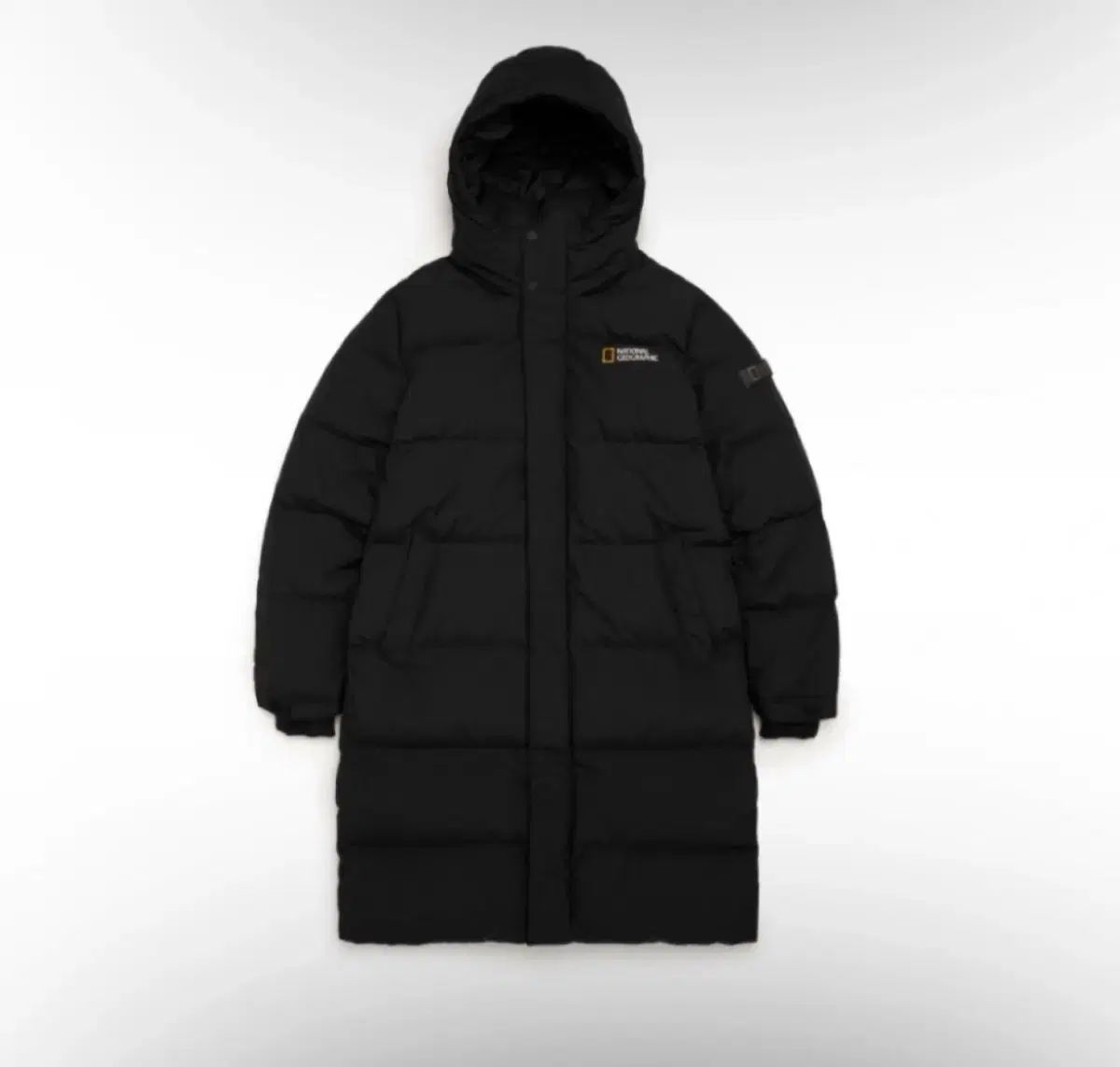 ナショナルジオグラフィック ダウンジャケット ロング丈 ブラック 95