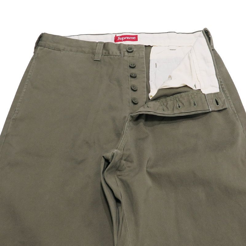 新品同様 SUPREME シュプリーム 23AW CHINO PANT チノ パンツ オリーブ