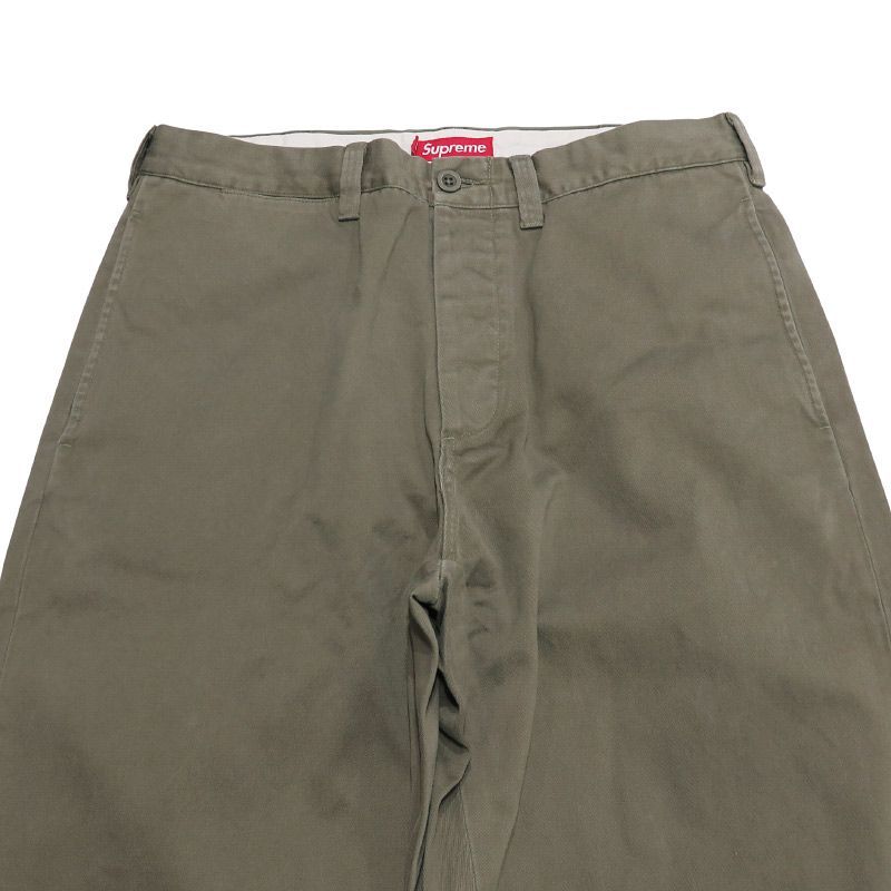 新品同様 SUPREME シュプリーム 23AW CHINO PANT チノ パンツ オリーブ