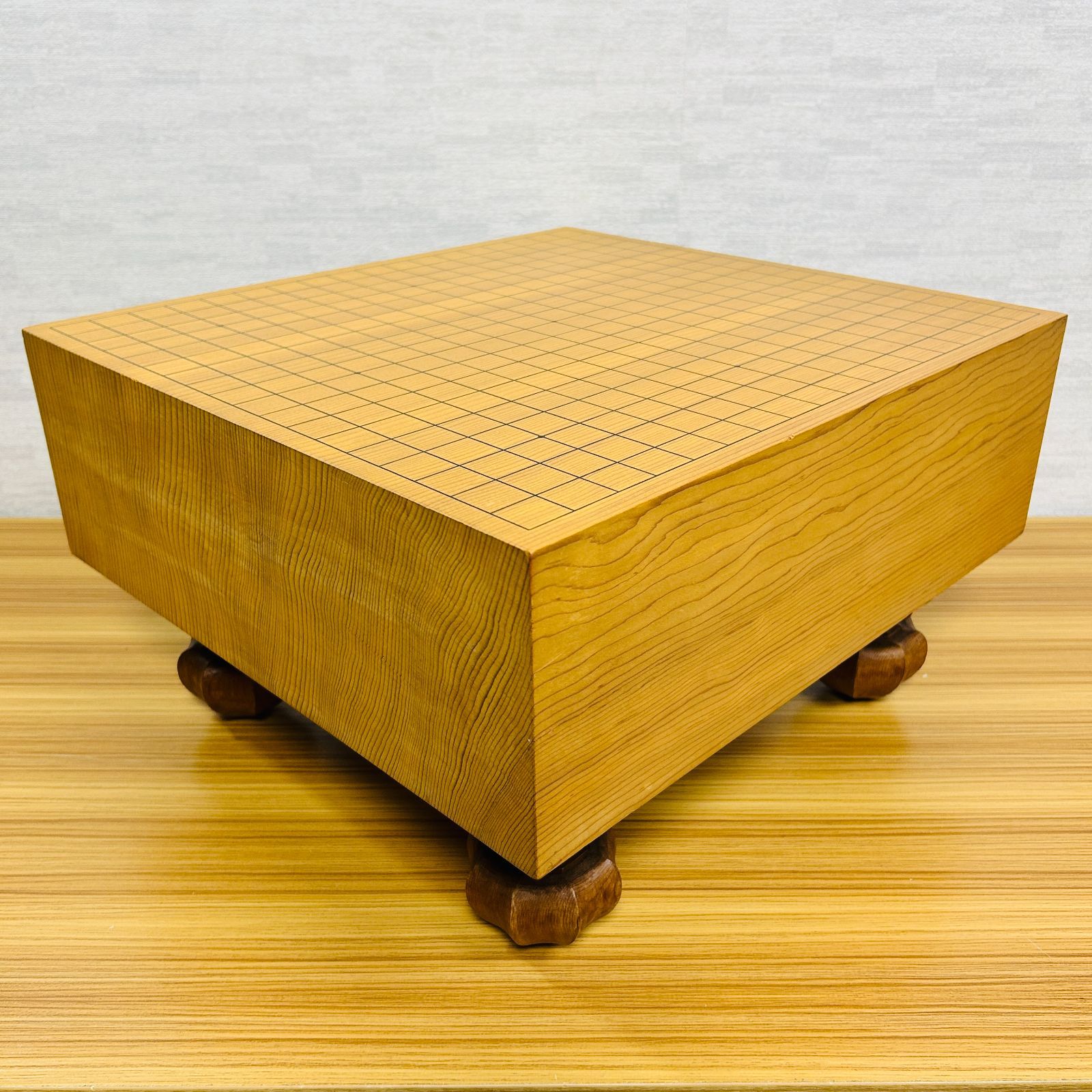 脚付碁盤 4.8寸 天地柾 柾目 ヘソ有り 19路盤 囲碁 天然木 12kg - メルカリ