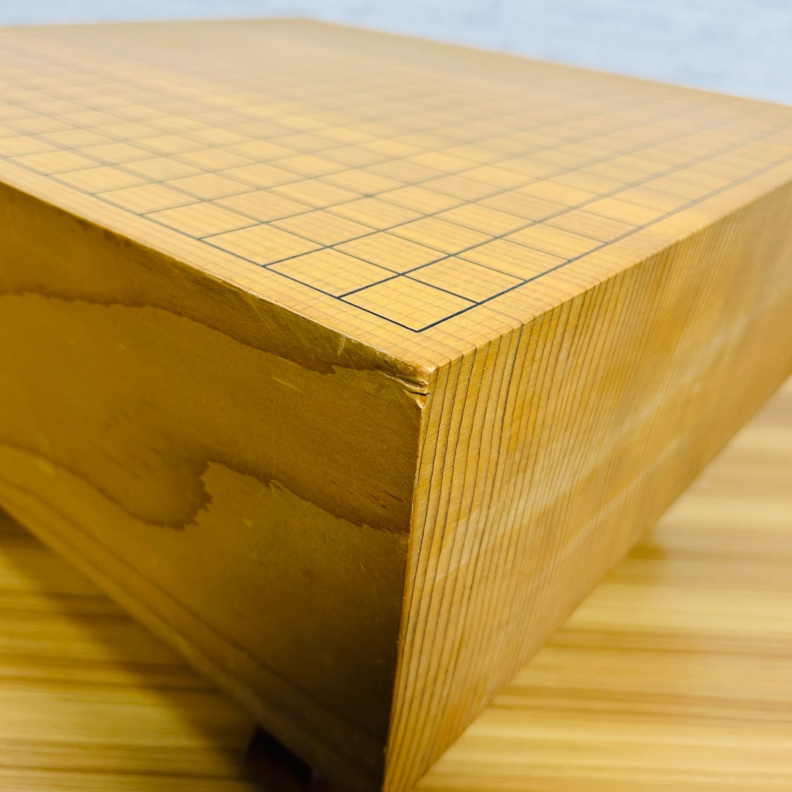脚付碁盤 4.8寸 天地柾 柾目 ヘソ有り 19路盤 囲碁 天然木 12kg - メルカリ