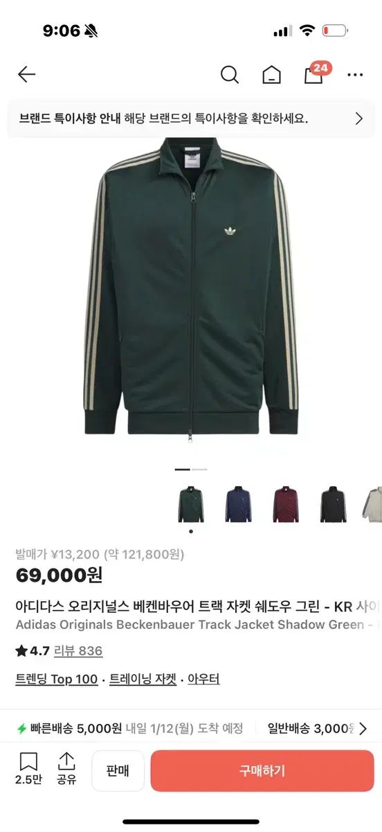 アディダス ベッケンバウアー トラックジャージ シャドウスグリーン