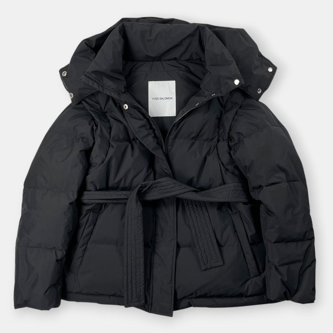 美品 YVES SALOMON イブ サロモン 23AW ファー ベルト付き 2in1 ダウン