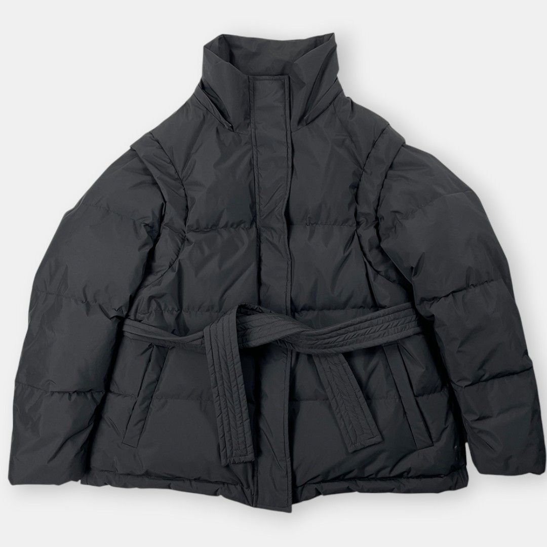 美品 YVES SALOMON イブ サロモン 23AW ファー ベルト付き 2in1 ダウン