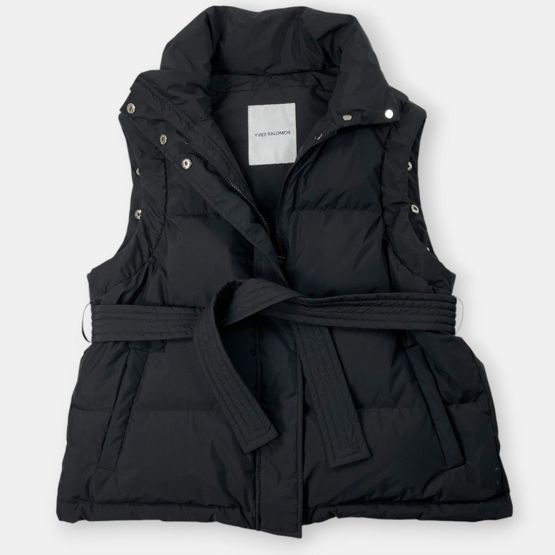 美品 YVES SALOMON イブ サロモン 23AW ファー ベルト付き 2in1 ダウン