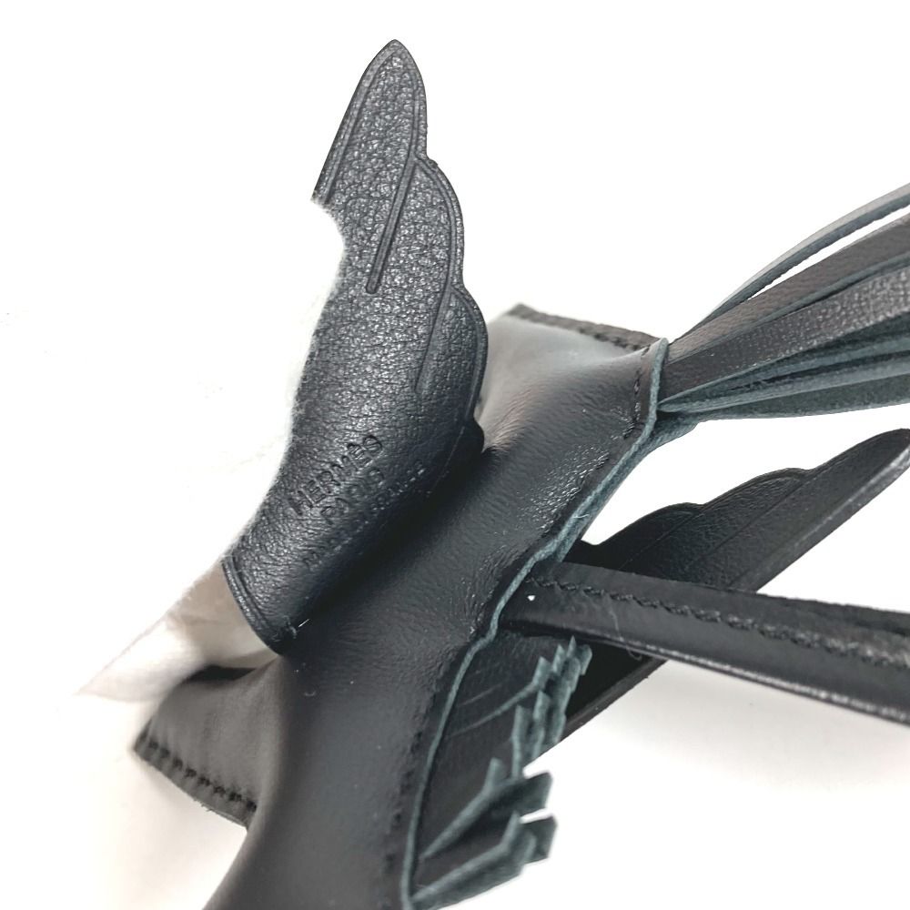  HERMES エルメス チャーム ロデオ ペガサスPM ロデオペガサス PM アニョーミロ ブラック キーホルダー キーリング 小物