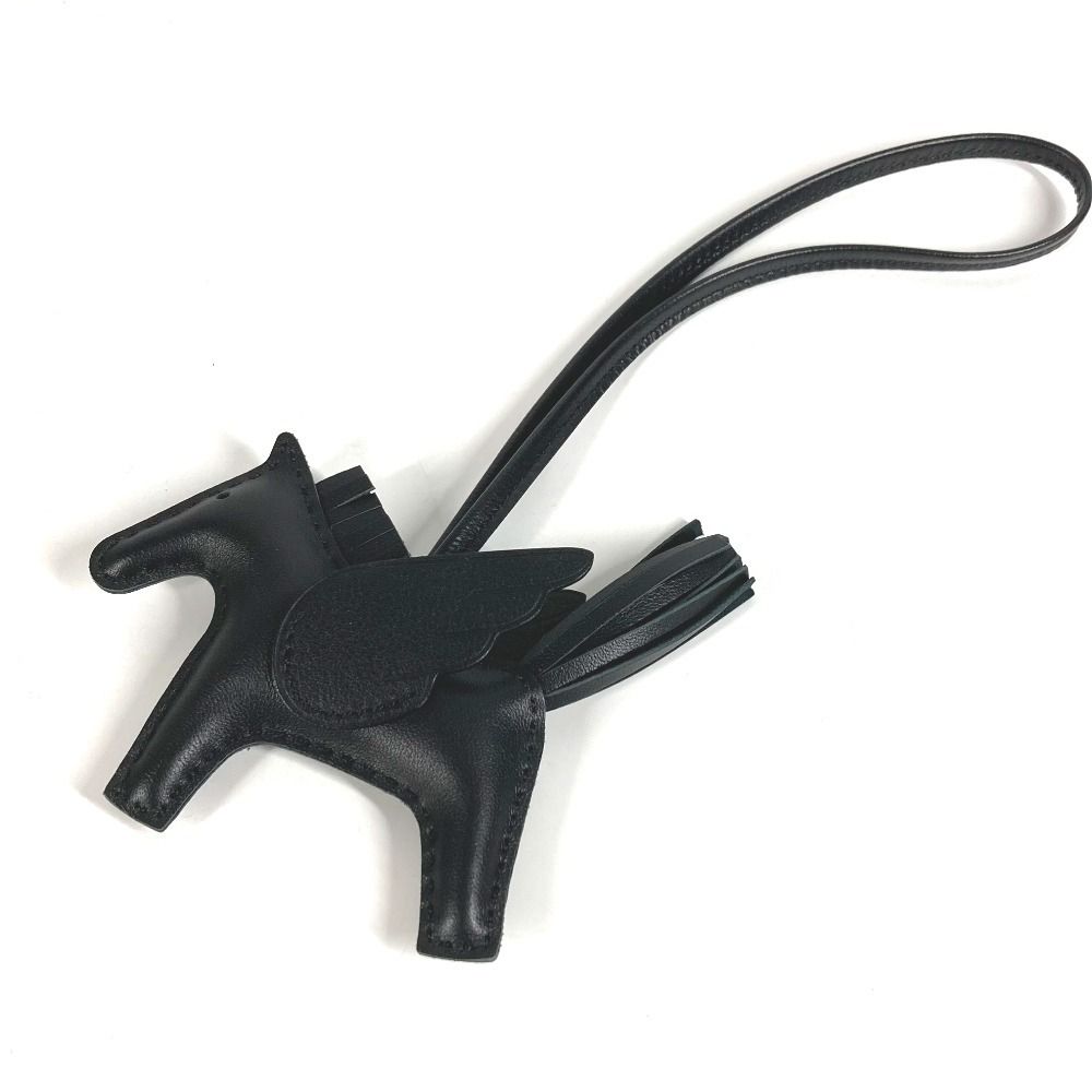 HERMES エルメス チャーム ロデオ ペガサスPM ロデオペガサス PM アニョーミロ ブラック