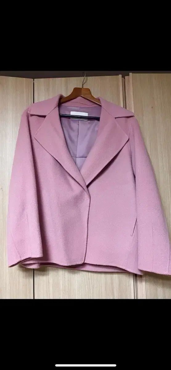 ジゴット ピンク ウール ハーフコート