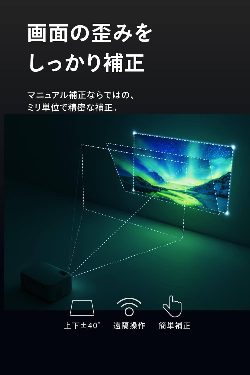 Projector プロジェクター|小型プロジェクター 150 ANSIルーメン|軽量0.5 kg|コントラスト FUNLOGY 1000 1|HDTV |接続用HDMIケーブル付属|台形補正|スピーカー内蔵 日本ブランド ホワイト