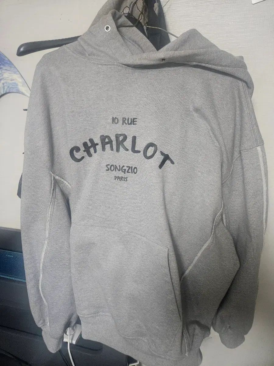 SONGZIO HOMME ソンジオ オム コレクション グレー WHO フードTシャツ 48