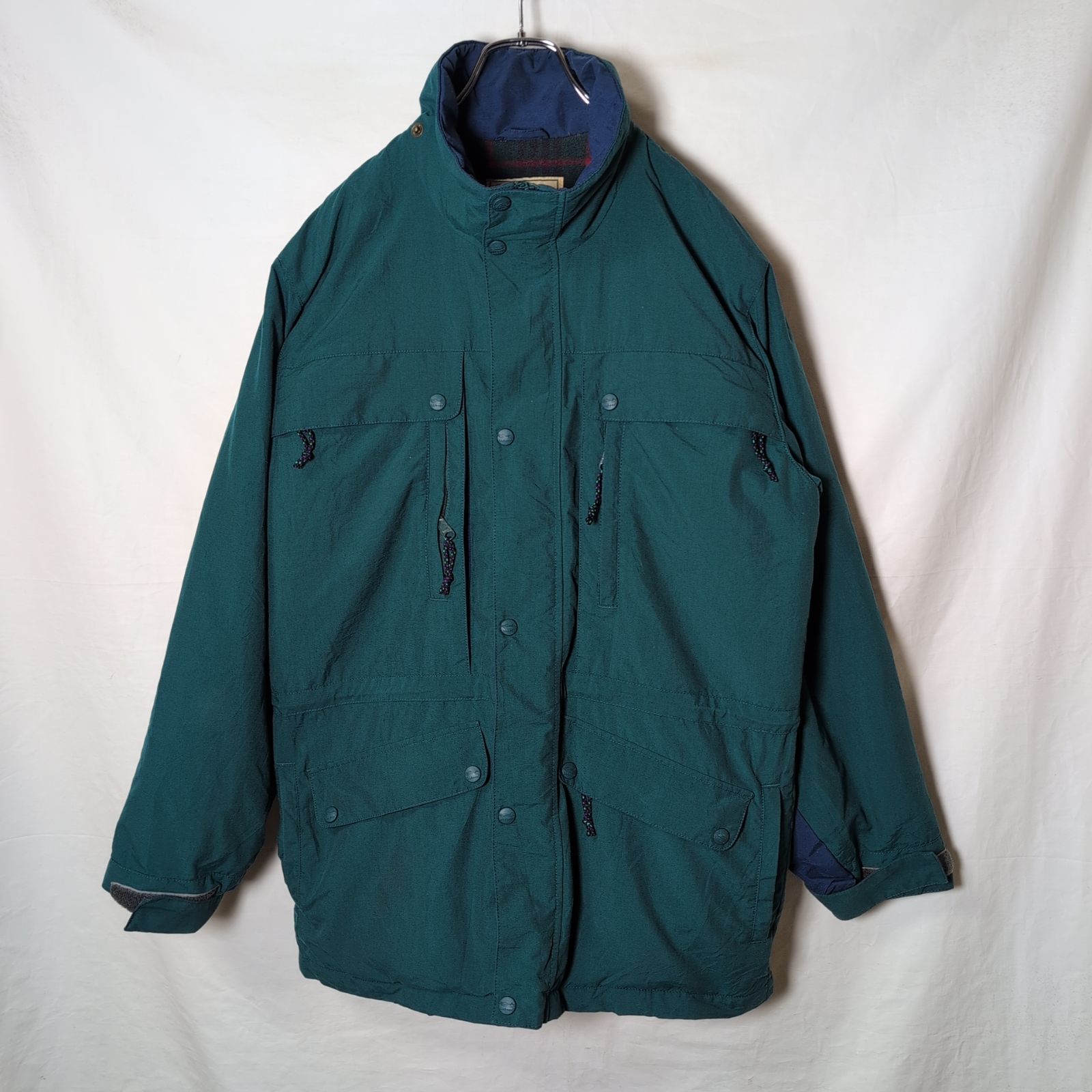 L.L.Bean/エルエルビーン】ナイロン マウンテン パーカー 裏地チェック 