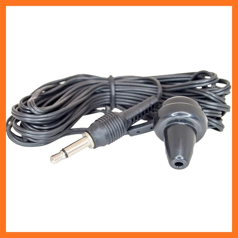 テレビ ラジオにつかえるイヤホン MTV-Y 3 コードの長さ3 m ３.５mmプラグ モノラル 病院 施設などの配布用に ブラック