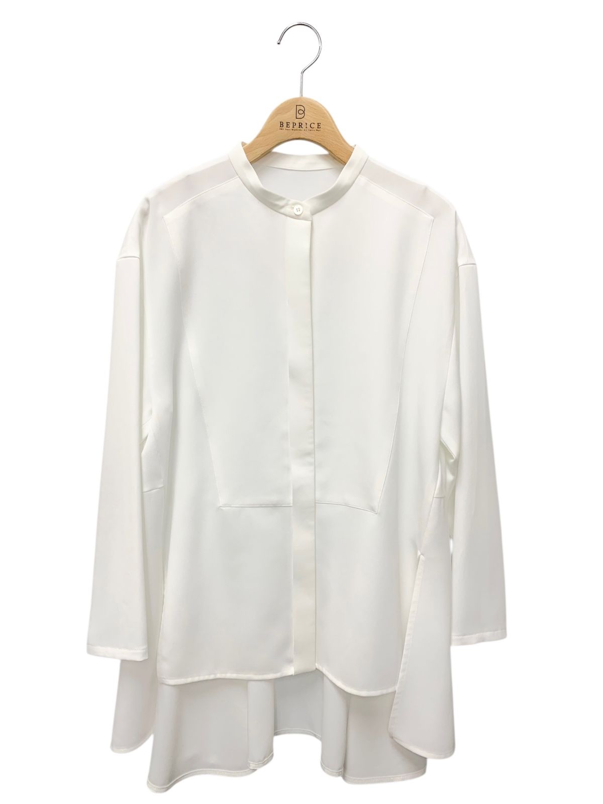 アドーア ドビークロスブラウス 531-3210019 38 ホワイト スタンドカラー