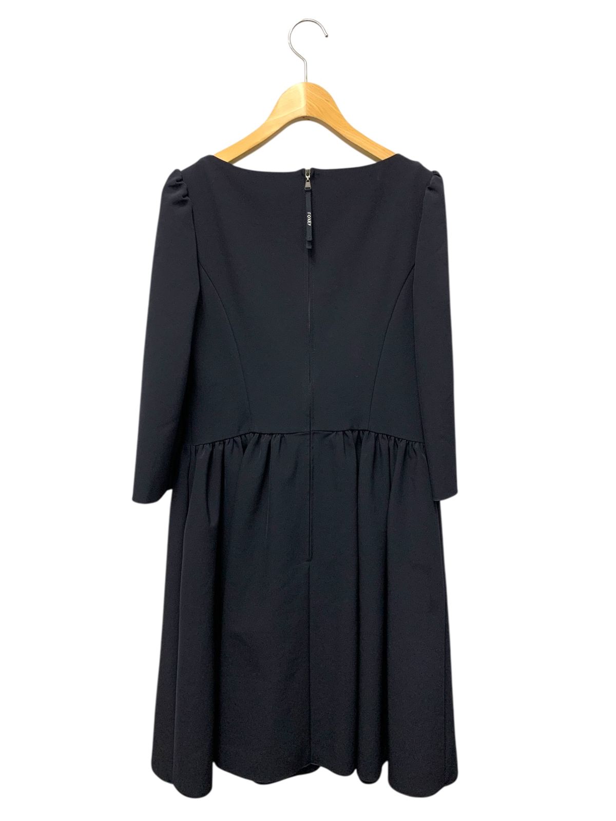 フォクシーニューヨーク ドレス ウィンターワンダー 39842 ワンピース 38 ネイビー