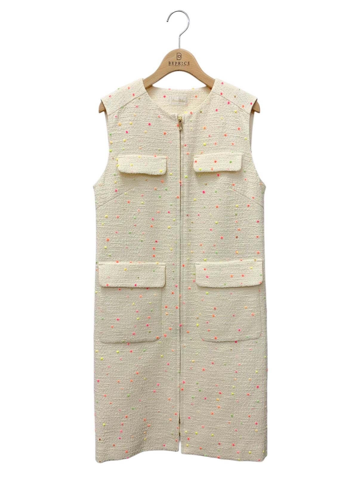 グレースクラス ネオンドットジャガードワンピース 02242 31009-00 36 アイボリー デュテル社