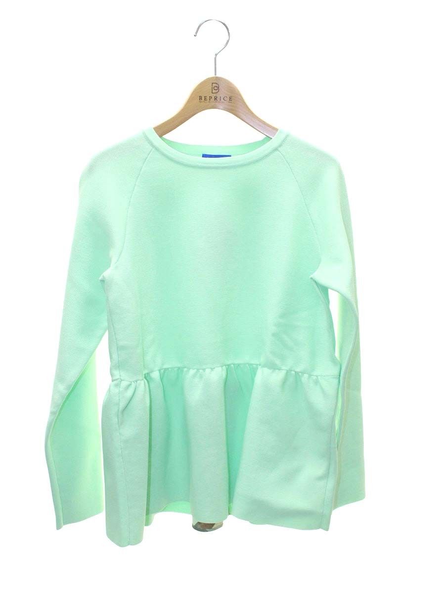 ブルーレーベルクレストブリッジ 55 N 04-316-70 ニット 38 グリーン ペプラム チェック柄