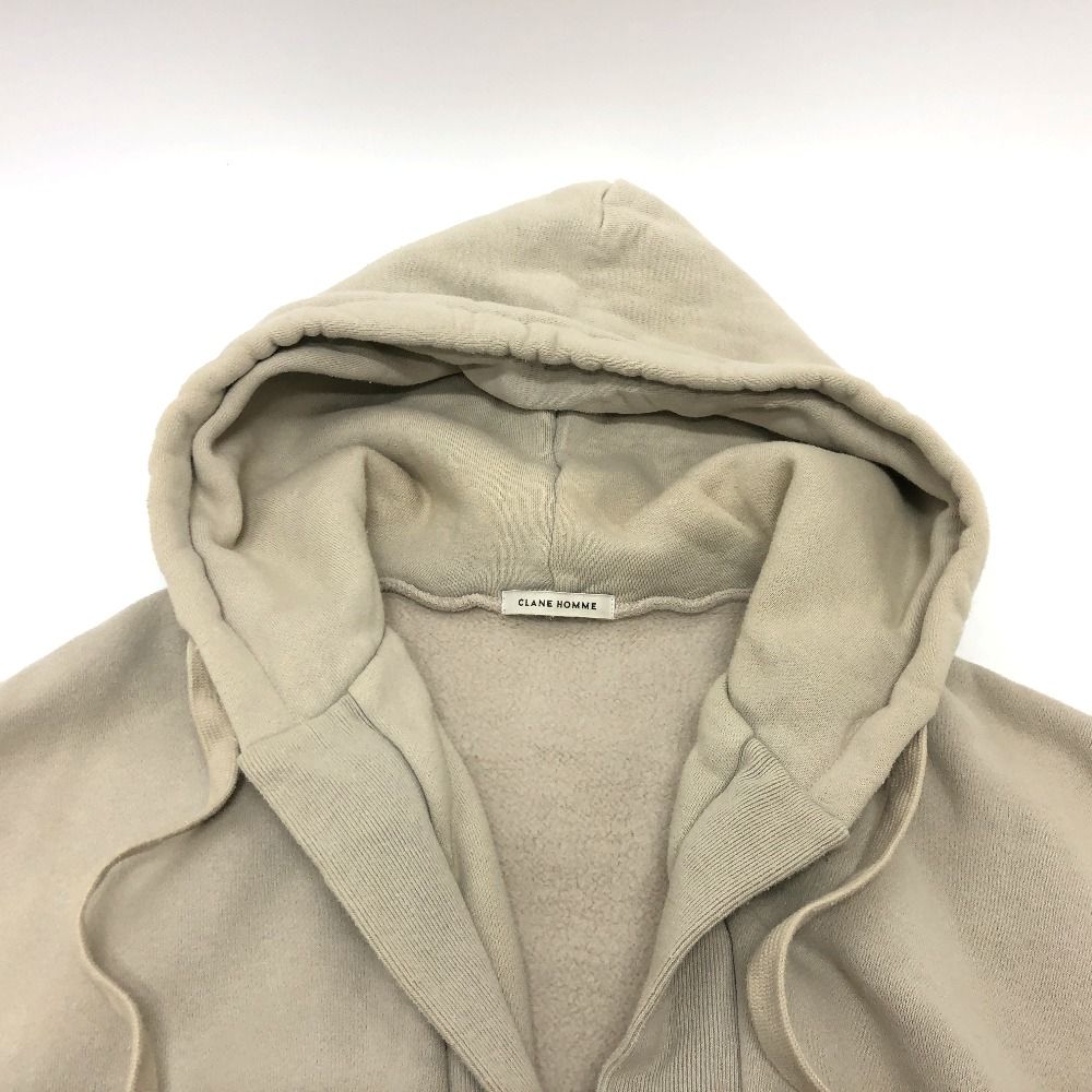CLANE クラネ パーカー フード フーディー コットン グレー - メルカリ