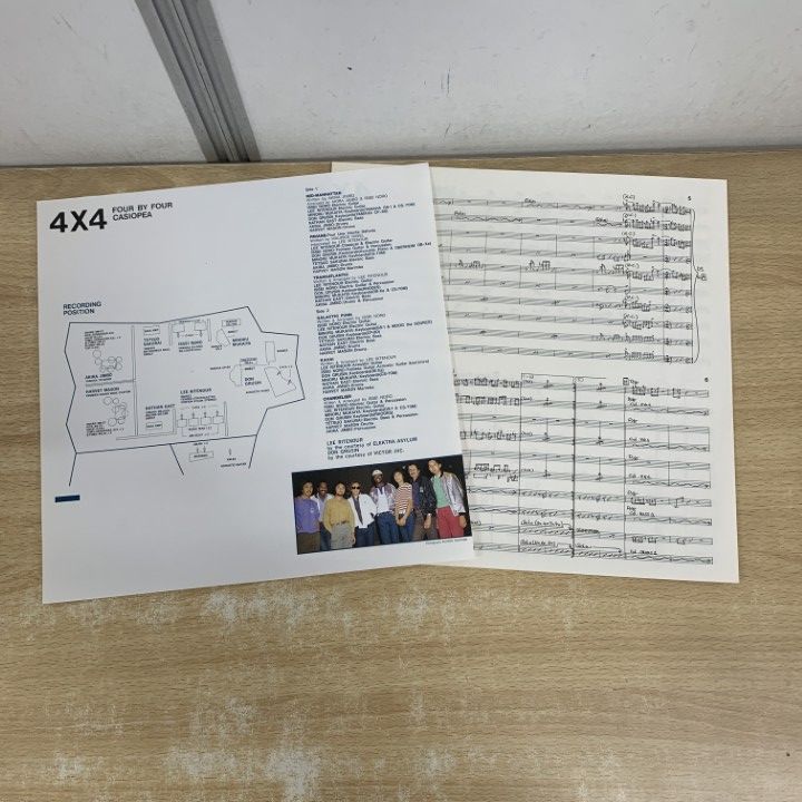 △01)【1点限り!】Casiopea/4 X 4 Four By Four/カシオペア/LPレコード