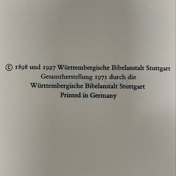 △01)【1点限り!】新約聖書 ギリシャ語 洋書/NOVUM TESTAMENTUM/1971年