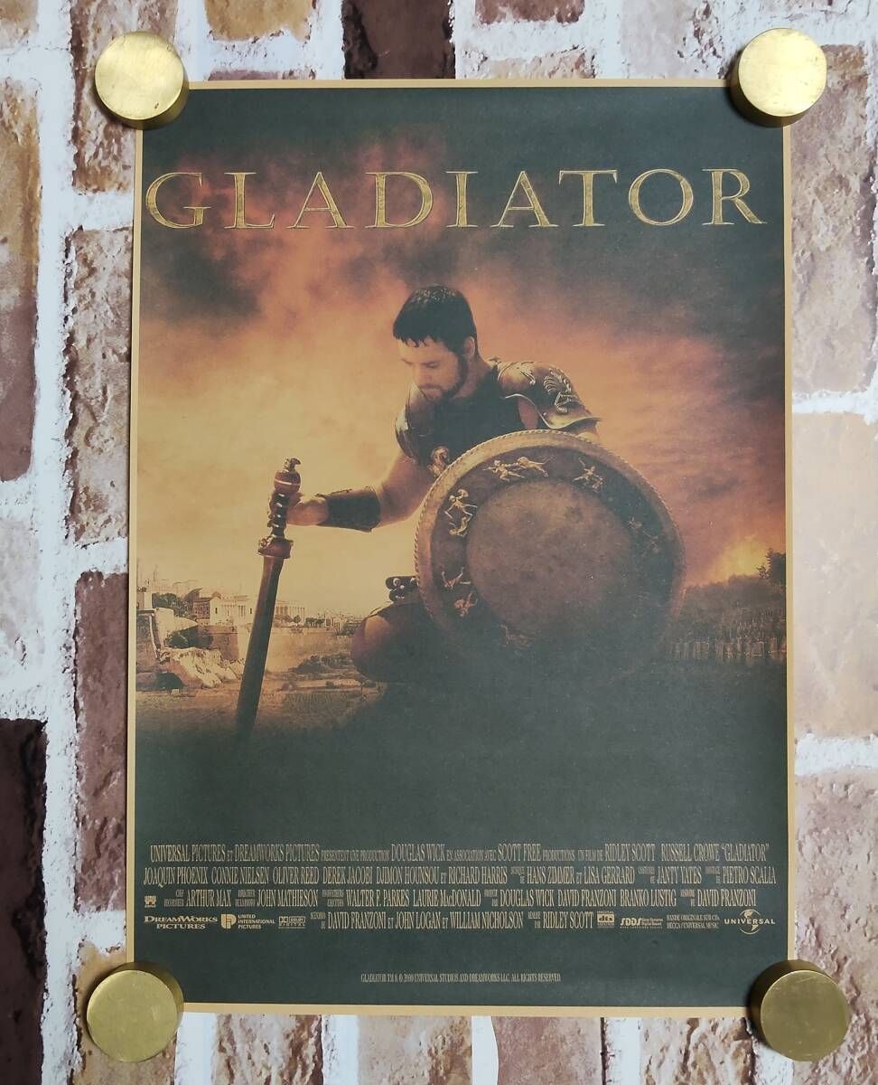 クラフト紙製 映画ポスター グラディエーター （ラッセル・クロウ 主演