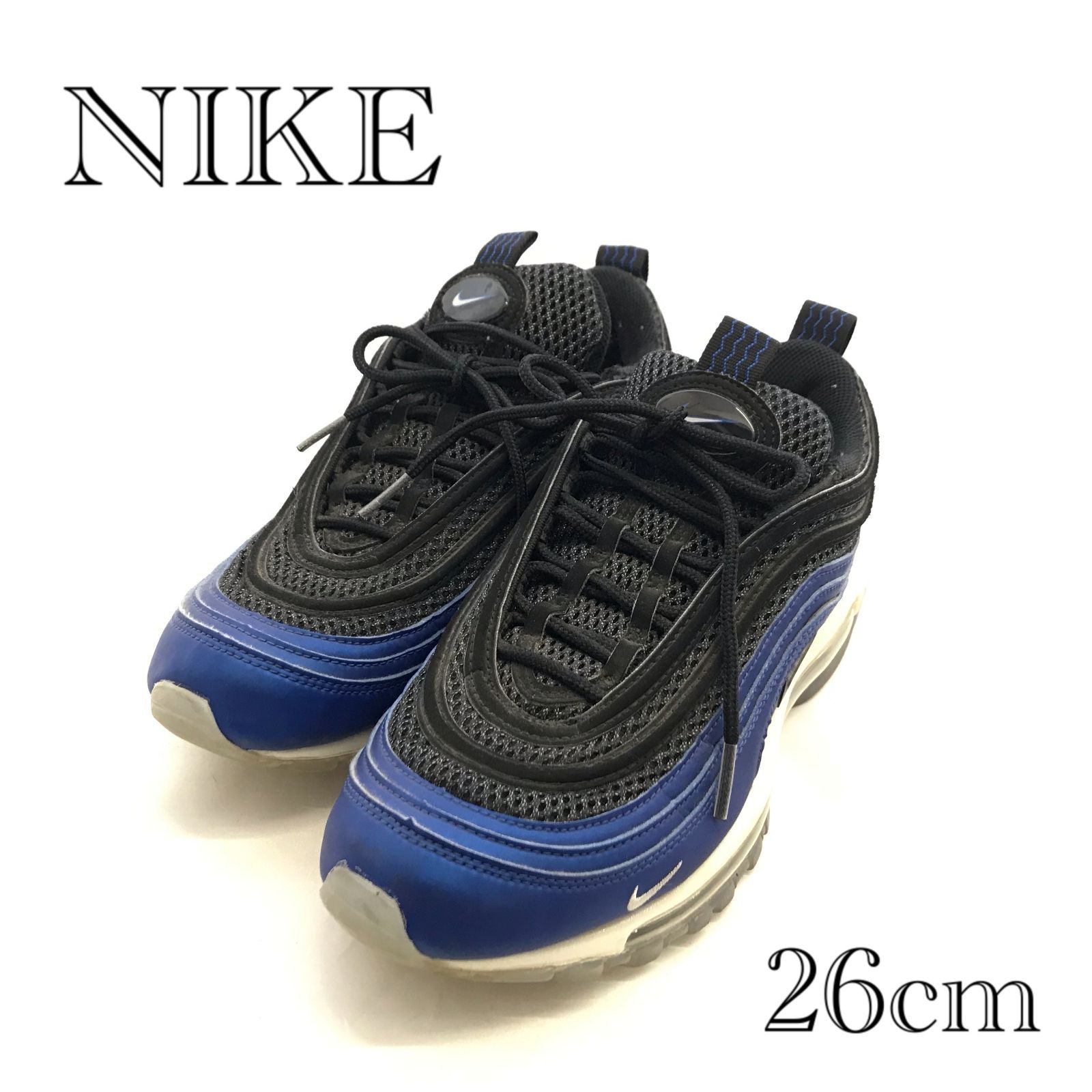 NIKE AIR MAX 97 QS CI5011-400 エアマックス 26.0cm ブルー メンズ 靴 