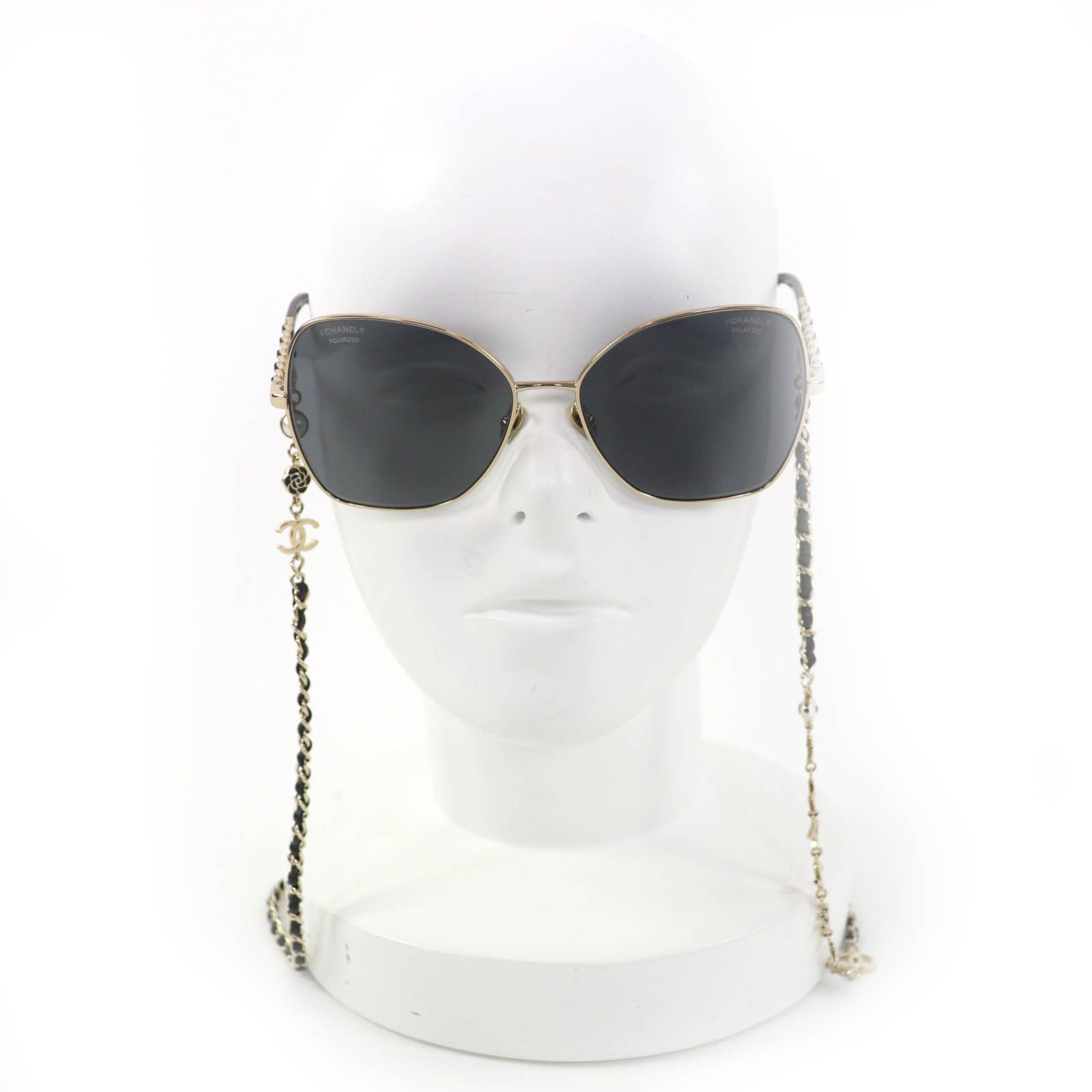極美品◇CHANEL シャネル 4274Q ー ココマーク サングラスチェーン付き