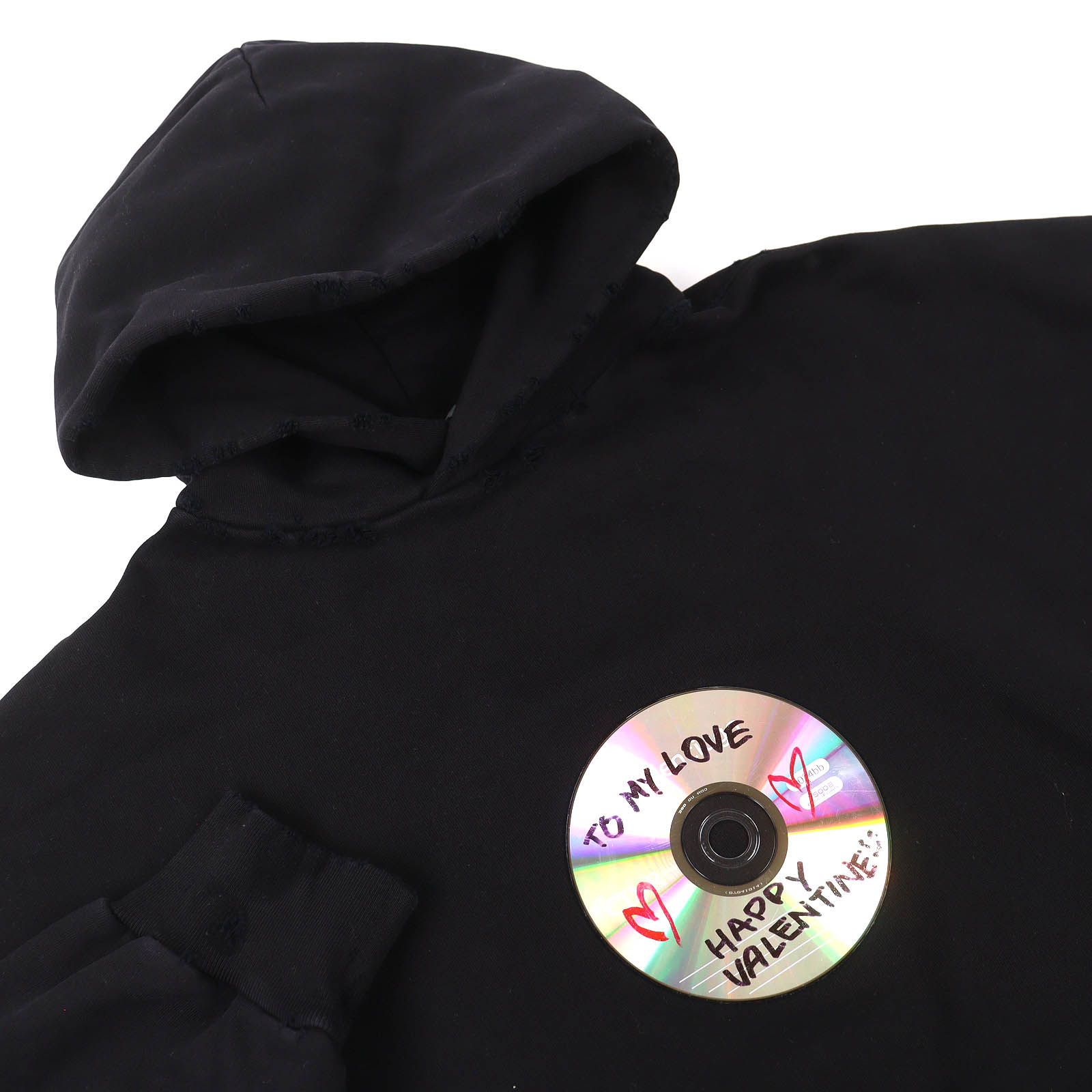 未使用品△BALENCIAGA バレンシアガ 739024 VALENTINE CD HOODIE