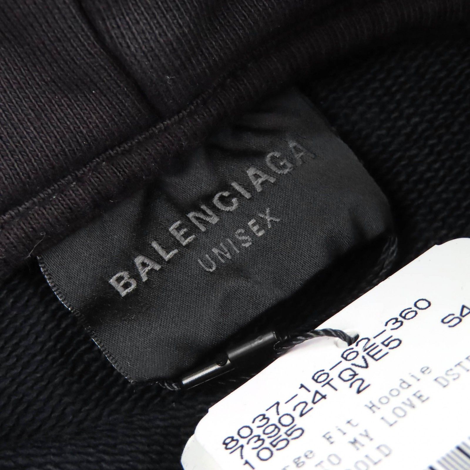 未使用品△BALENCIAGA バレンシアガ 739024 VALENTINE CD HOODIE