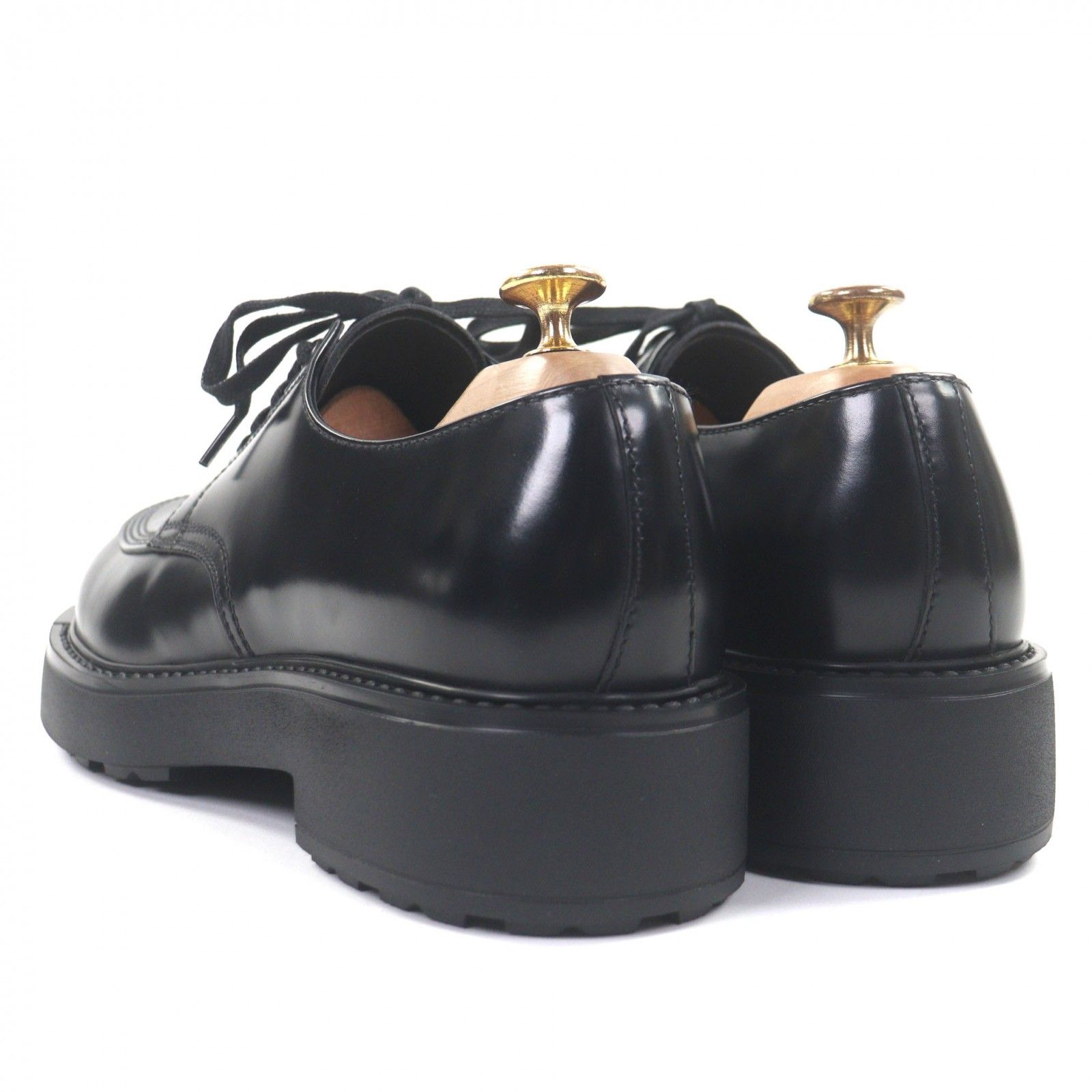 未使用品▽PRADA プラダ 2EG445 ブラッシュドレザー レースアップ