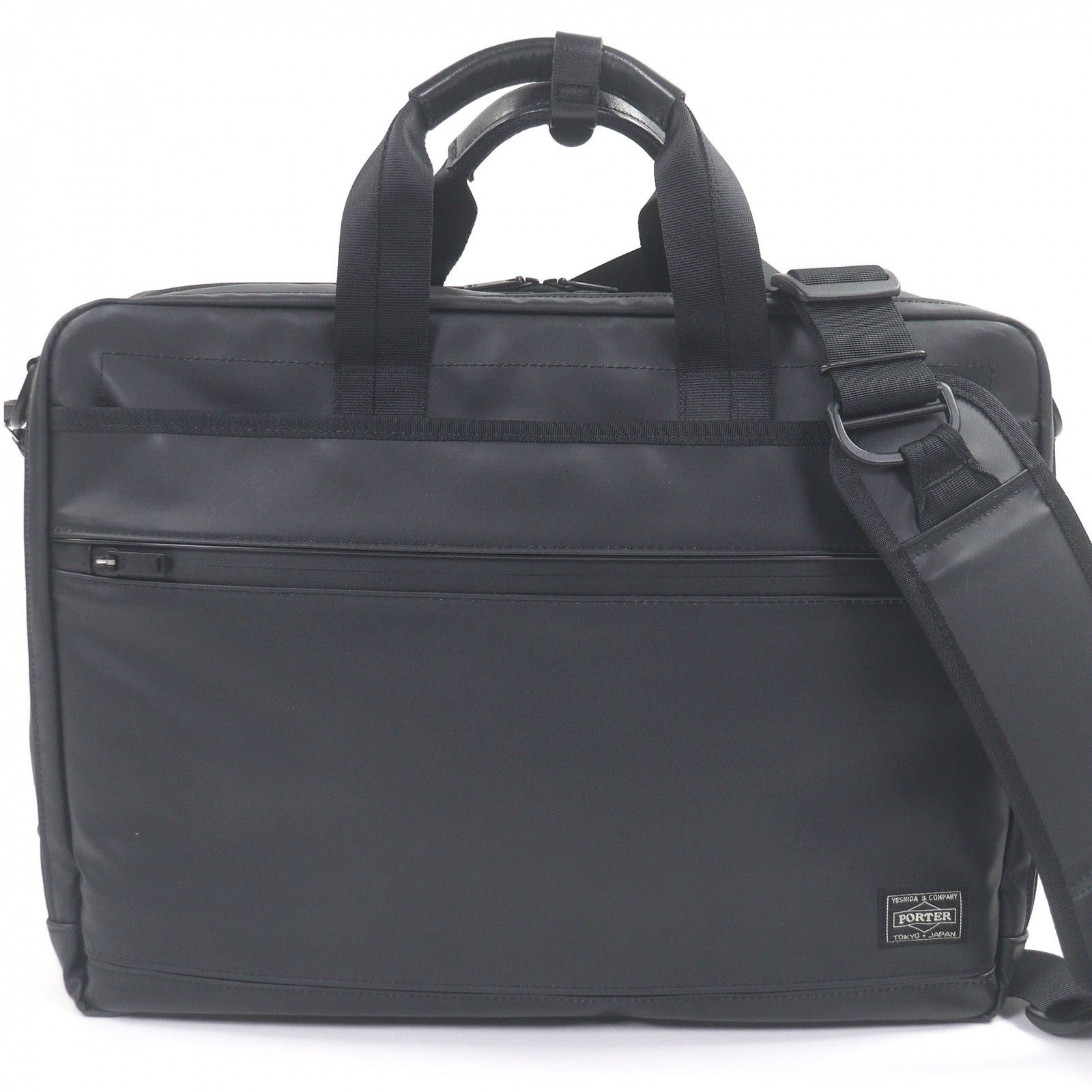 □PORTER ポーター 576-07792 CLOUD 2 WAY BRIEFCASE コーデュラナイロンオックス ブリーフケース ショルダーバッグ ブラック 日本製 メンズ