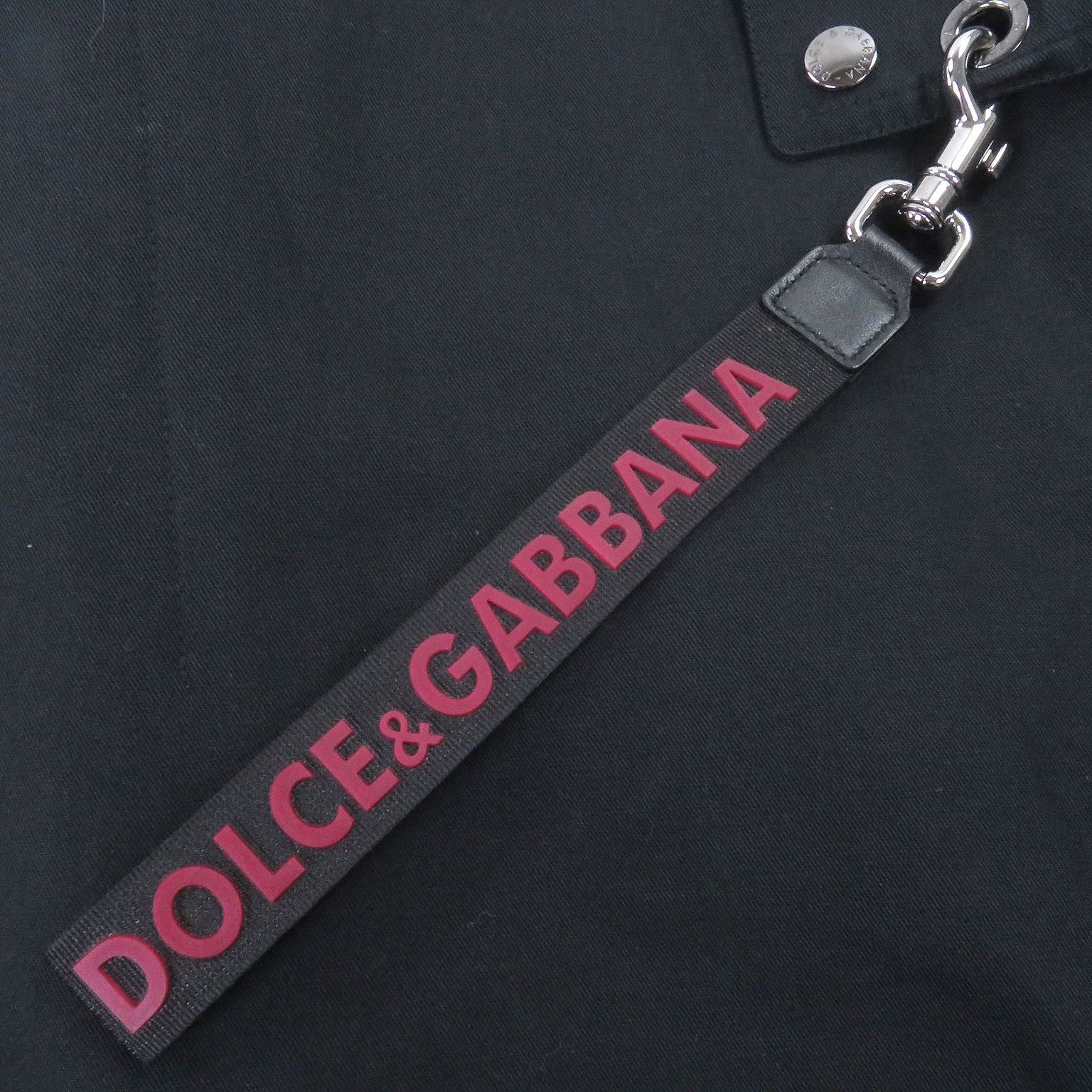 極美品□DOLCE&GABBANA ドルチェ＆ガッバーナ 黒タグ ロゴワッペン