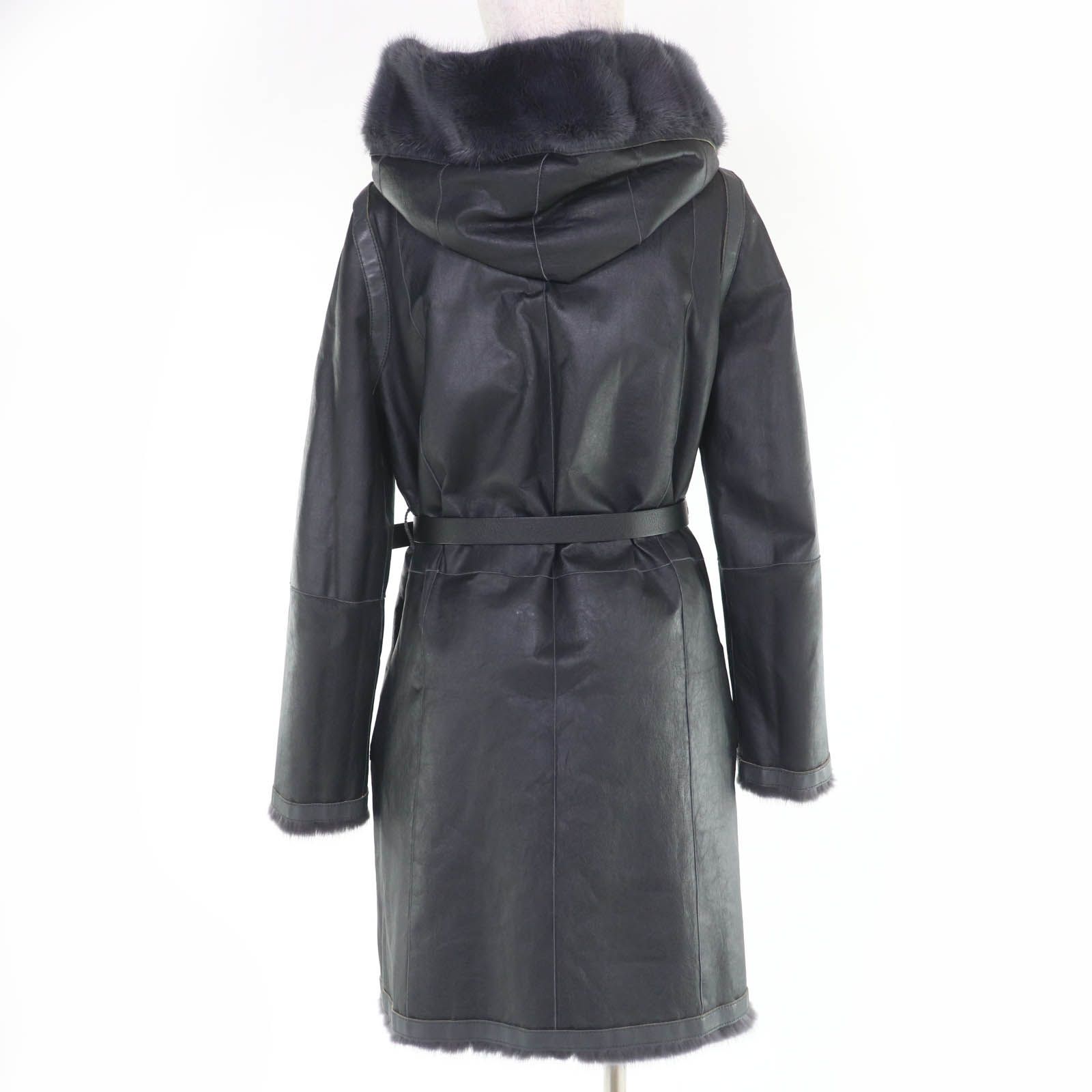 美品☆FENDI フェンディ FNF581 ミンクファー ベルト・フード付