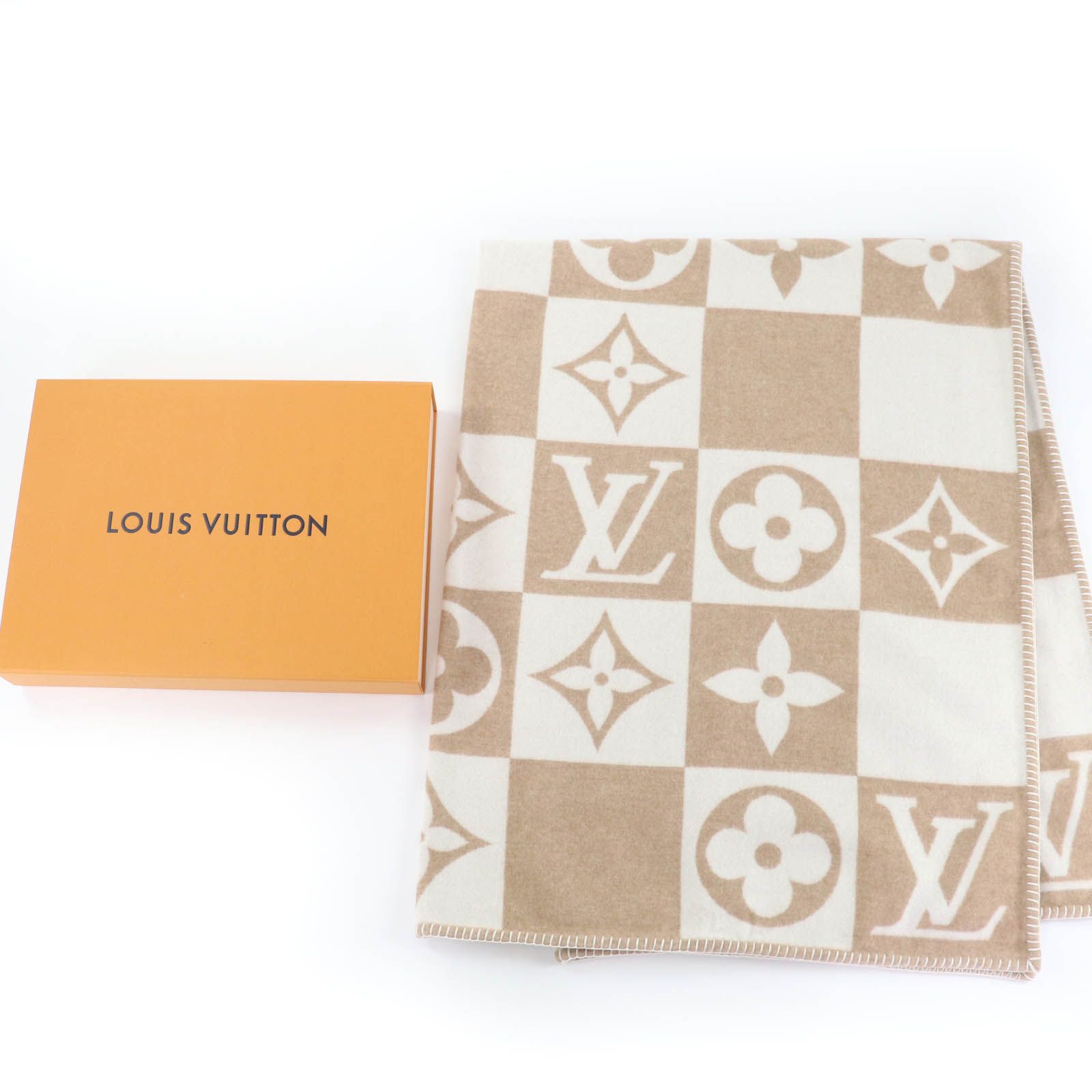 極美品☆LOUIS VUITTON ルイヴィトン M77861 ウール カシミヤ 大判
