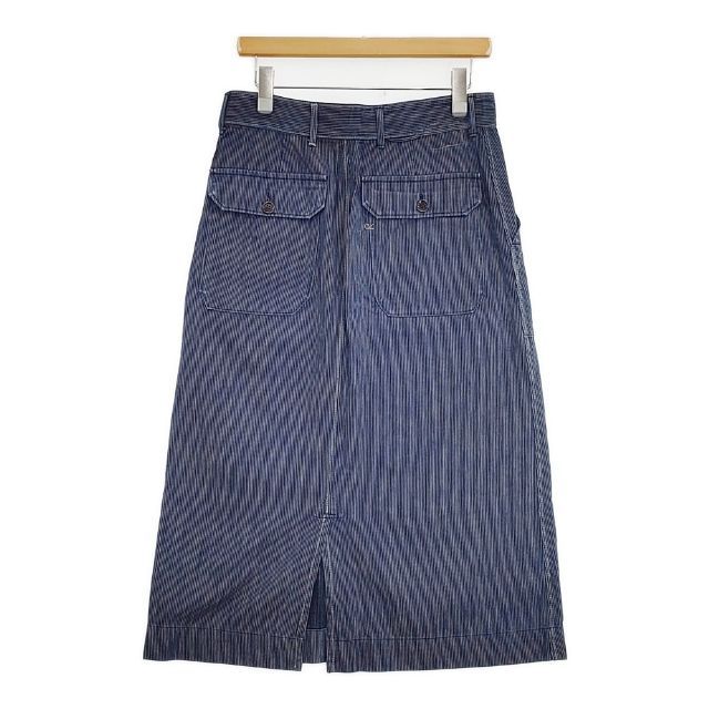 45R★デニムヒッコリーのベイカースカート（加工） 45R麦比古デニムのペインタースカート（淡）: WOMEN｜45R
