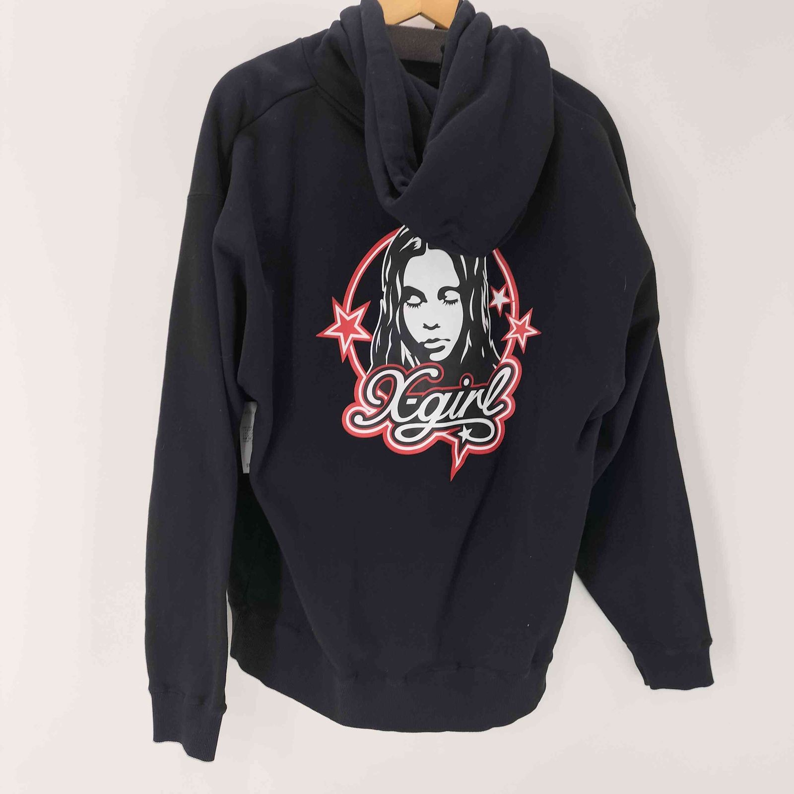 エックスガール X-girl 24AW FACE AND STARS SWEAT HOODIE フェイス