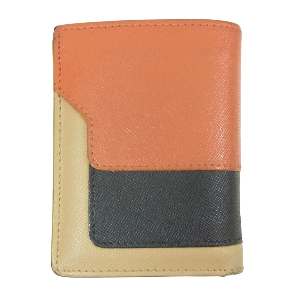 MARNI マルニ 19 AW バイフォールドウォレット レザー 財布 サイフ ブラウン系