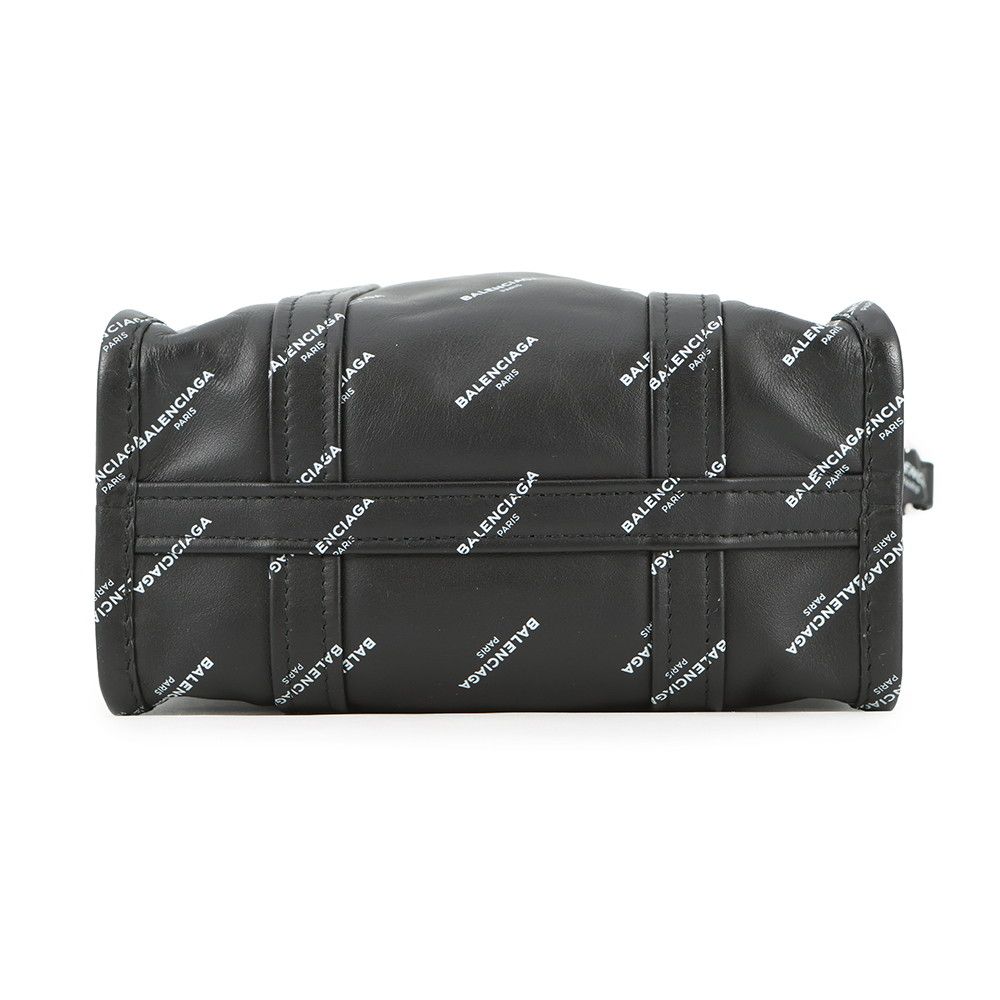【美品】バレンシアガ　ハンドバッグ　2way　バルベス　シワ加工　レザー　黒色 ✨超美✨BALENCIAGAヴィルトップハンドルXXSハンドバッグレザー