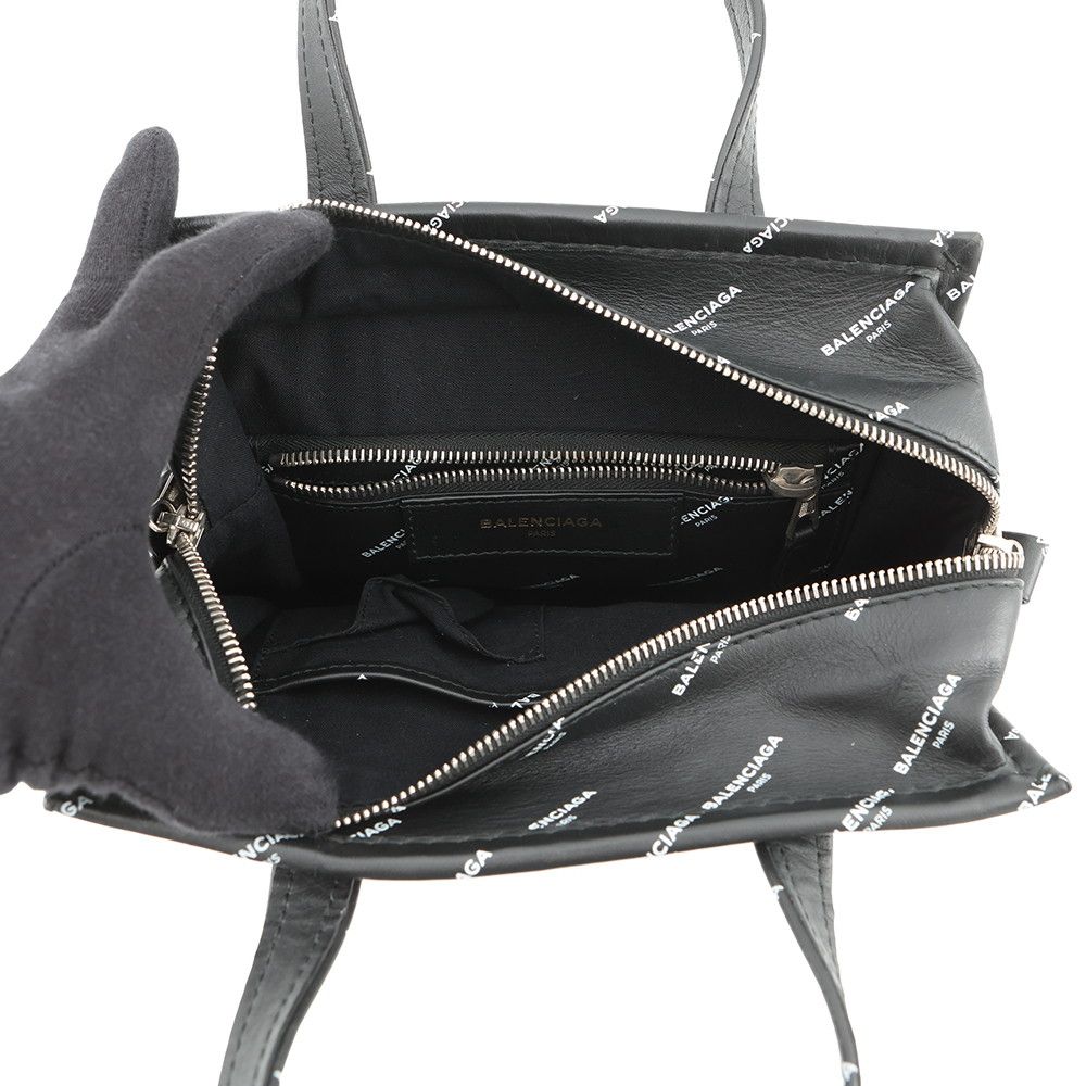 【美品】バレンシアガ　ハンドバッグ　2way　バルベス　シワ加工　レザー　黒色 アワーグラス スモール ハンドバッグ レザー ブラック 2WAY