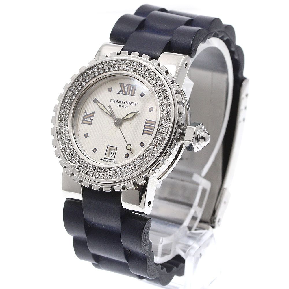 ショーメ Chaumet クラスワン デイト ベゼルアフターダイヤ クォーツ ボーイズ _922693