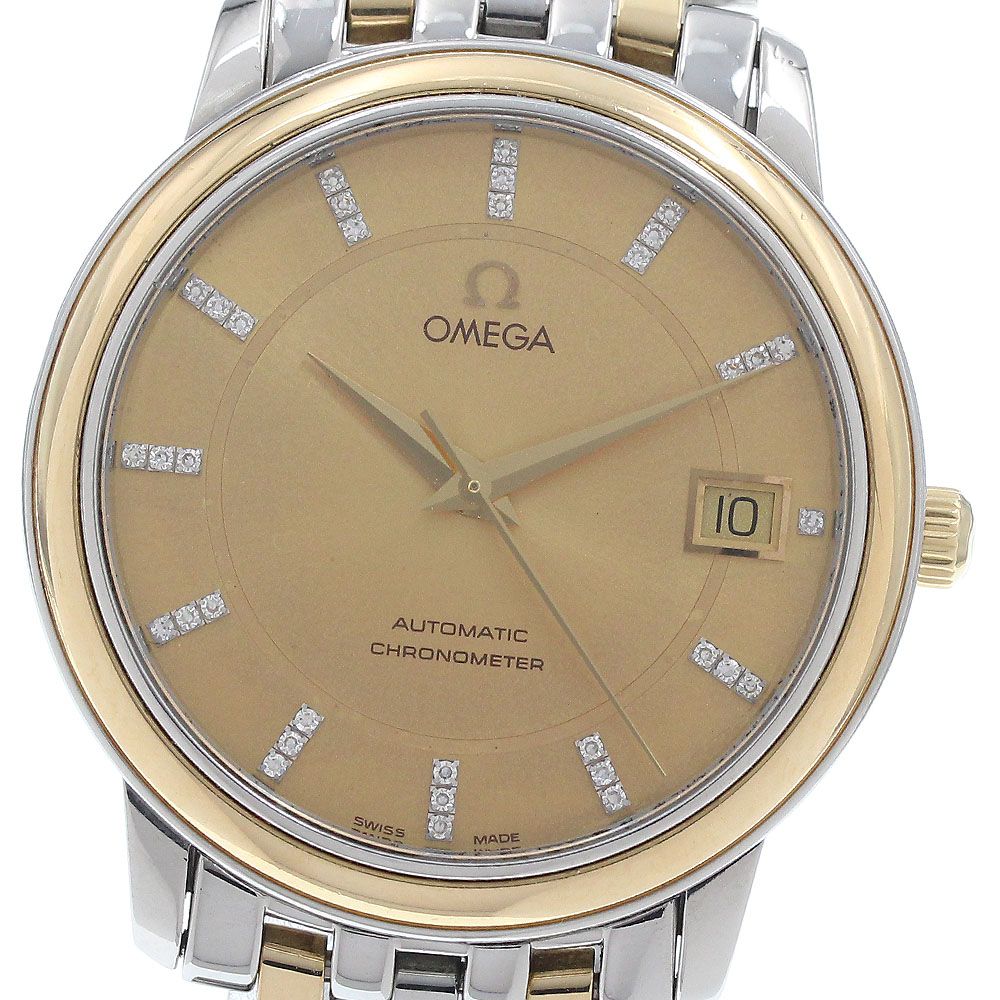 オメガ OMEGA 4300 15 00 デビル プレステージ コーアクシャル デイト ダイヤインデックス 自動巻き メンズ _935170