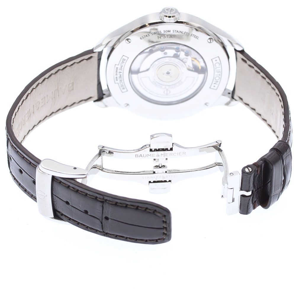  ボーム＆メルシェ Baume Mercier MOA10449 クリフトン レトログラード 自動巻き メンズ _934303 スキニーパンツ 自動巻き時計 腕時計(アナログ)