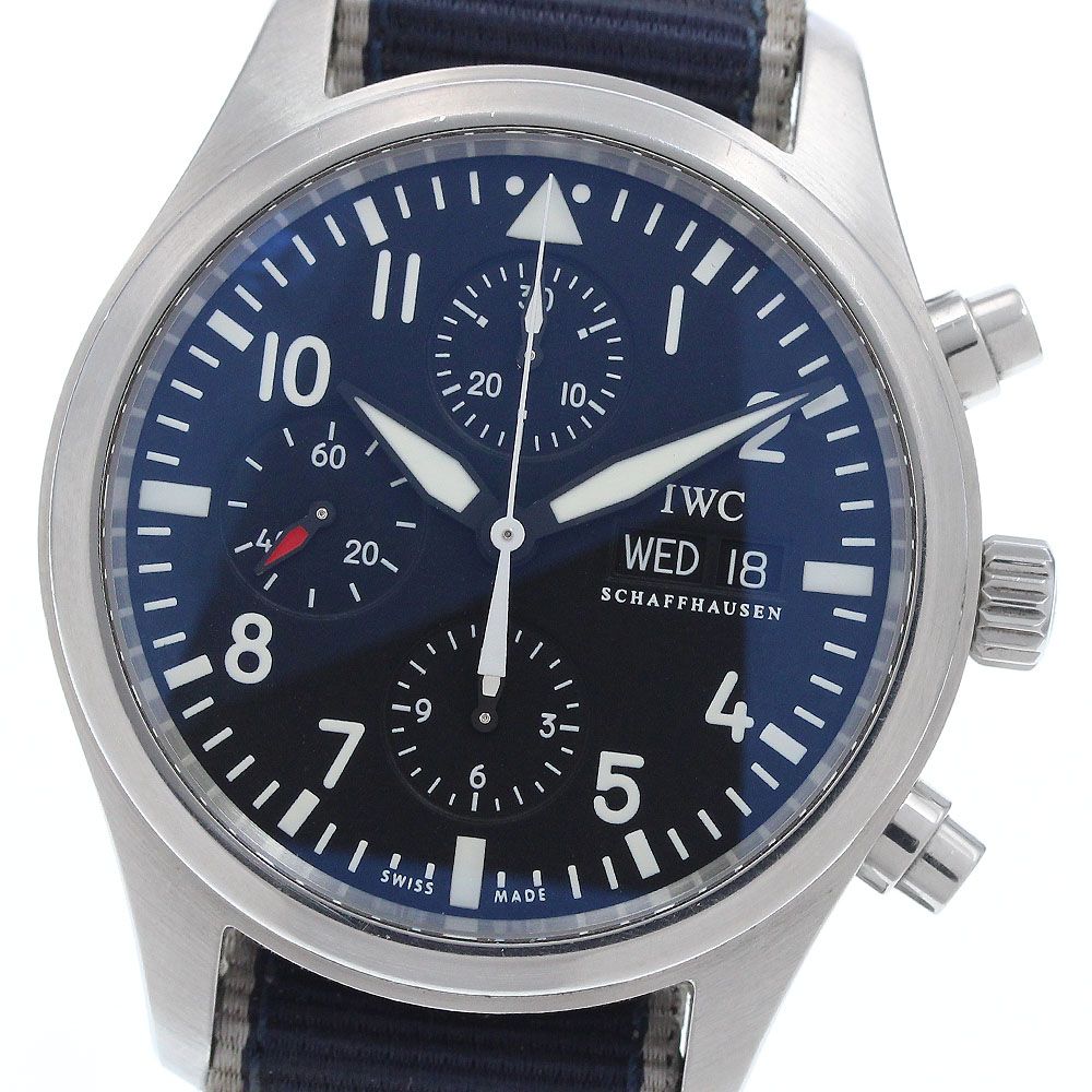 IWC IWC SCHAFFHAUSEN IW371701 パイロットウォッチ デイデイト クロノグラフ 自動巻き メンズ _935113