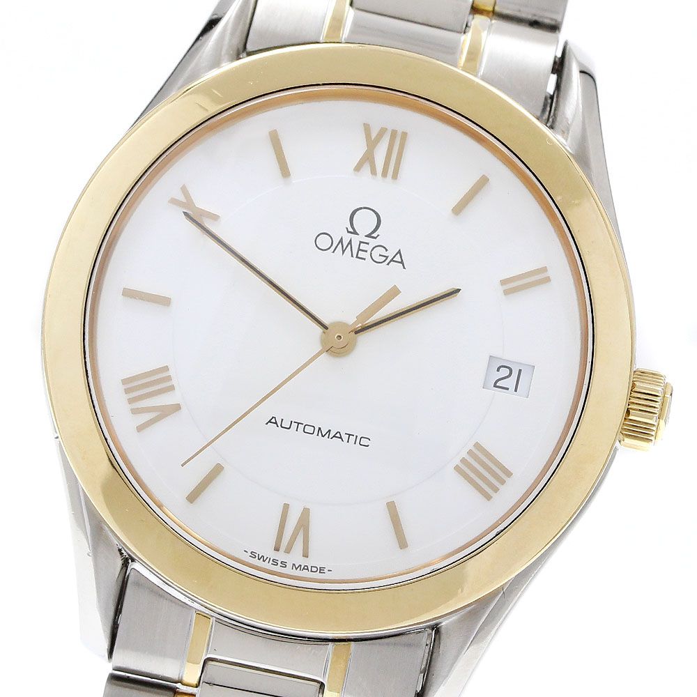 オメガ OMEGA 166 0295 クラシック デイト YGコンビ 自動巻き メンズ _922851